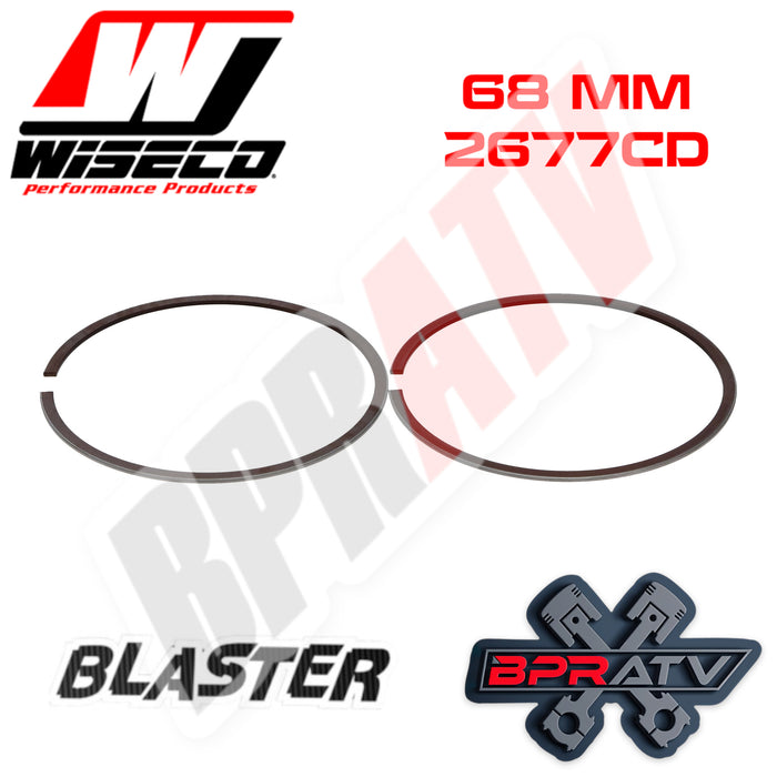 Yamaha Blaster 200 68mm 68 Big Bore Wiseco Piston Replacement Rings Set 2677CD