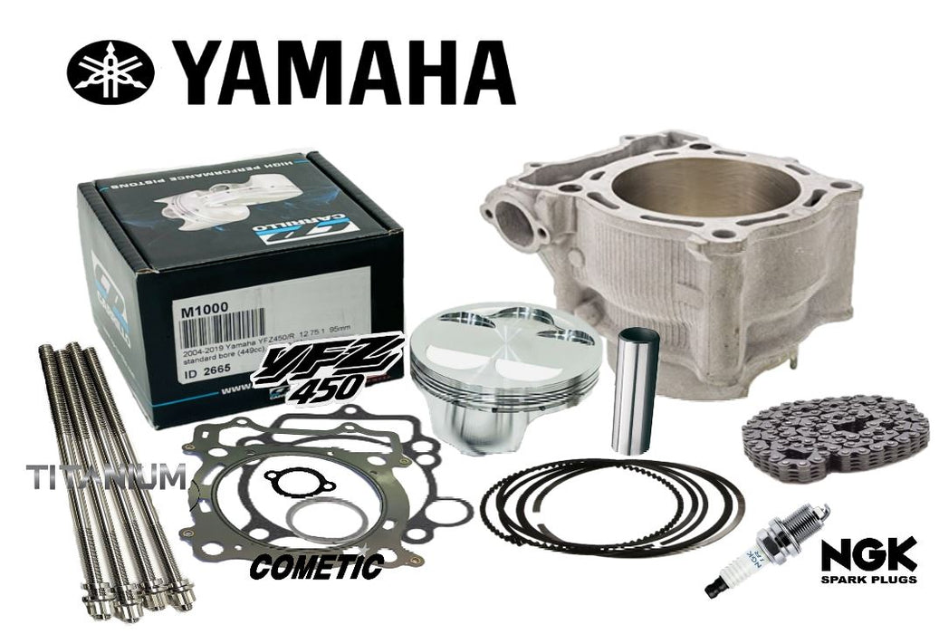 YFZ450 YFZ 450 Top End Rebuild Kit Replace Cylinder Piston Stock Bore Assembly