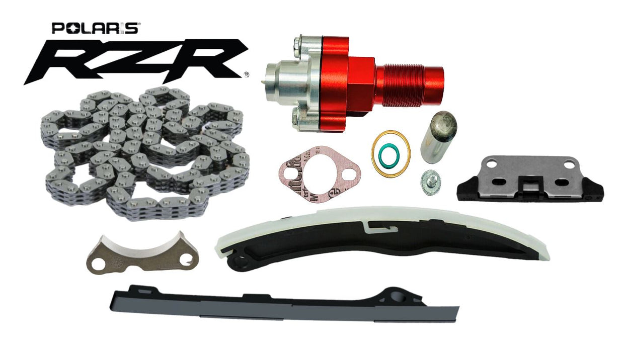 Best RZR 570 Manual Cam Chain Tensioner Conversion Guides Guide Billet Guide Kit