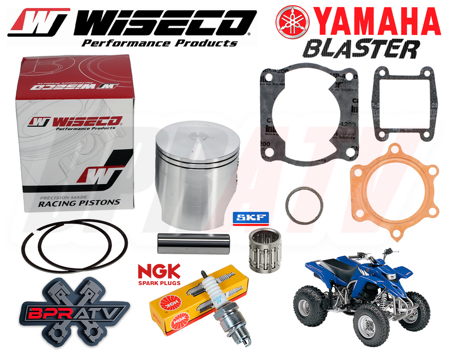 Yamaha Blaster YFS200 66.25mm Wiseco Pro Piston Top End Gaskets Kit SKF NGK PLUG