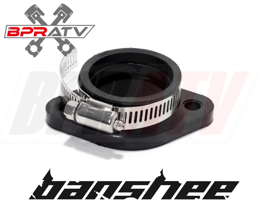 Banshee 28mm Carb Intake Manifolds One Piece Billet Manifold + Intakes Boots Kit