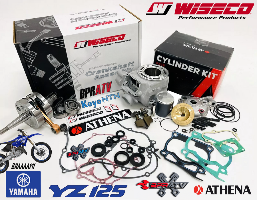 01-04 Yamaha YZ125 YZ 125 58mm 144cc ATHENA Big Bore Cylinder Crank Rebuild Kit