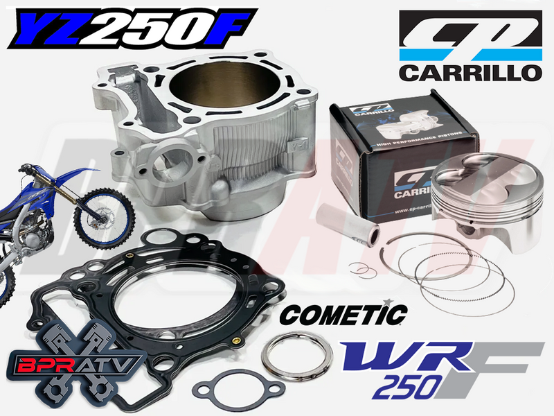 WR250F WR 250F 80mm +3mm Big Bore Kit 80mm Cylinder Complete Top End Rebuild Kit