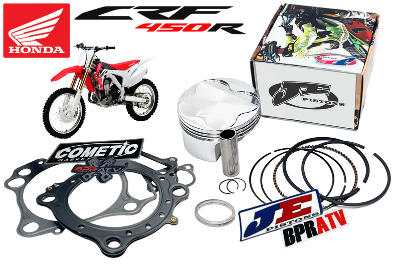 02-08 CRF450R CRF 450R 96mm Stock Bore 14:1 JE PRO Series Piston Cometic Gaskets