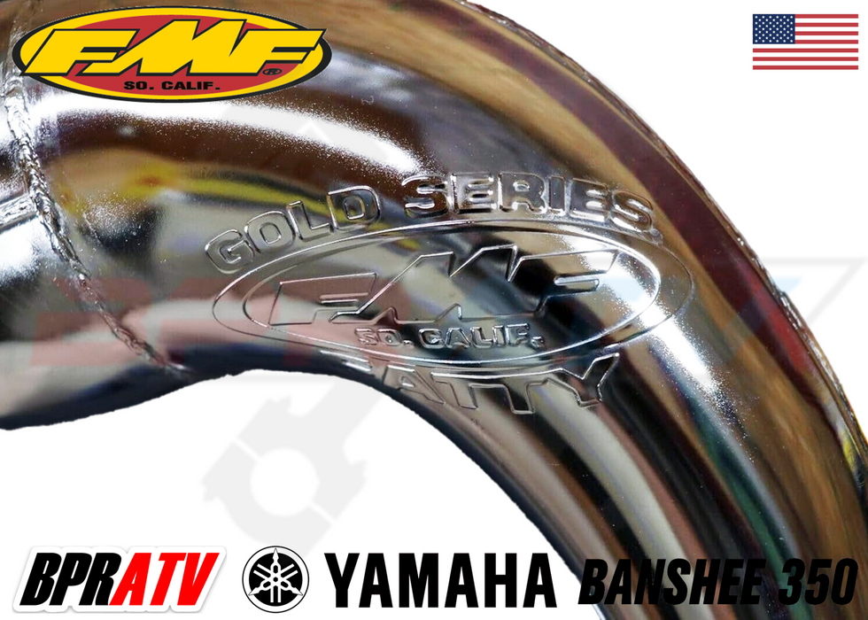 Yamaha Banshee 350 FMF Full Exhaust Fatty Pipes PowerCore 2 II Silencers Set Kit