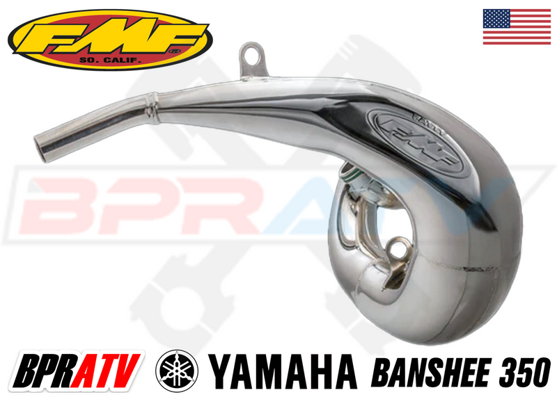 Yamaha Banshee 350 FMF Full Exhaust Fatty Pipes PowerCore 2 II Silencers Set Kit