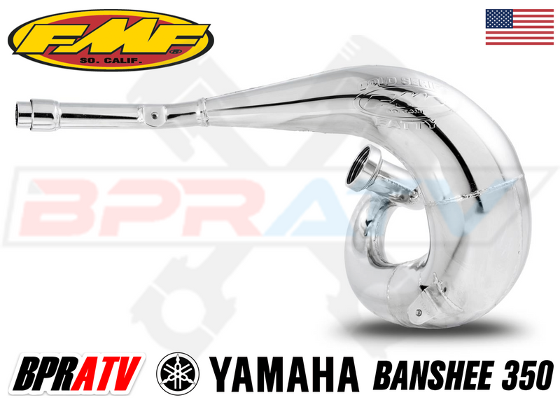 Yamaha Banshee 350 FMF Full Exhaust Fatty Pipes PowerCore 2 II Silencers Set Kit
