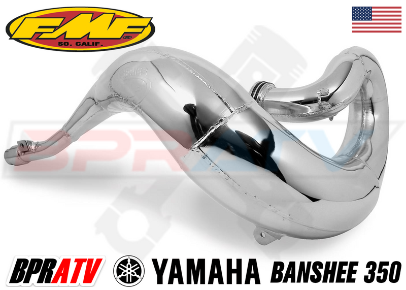 Yamaha Banshee 350 FMF Full Exhaust Fatty Pipes PowerCore 2 II Silencers Set Kit