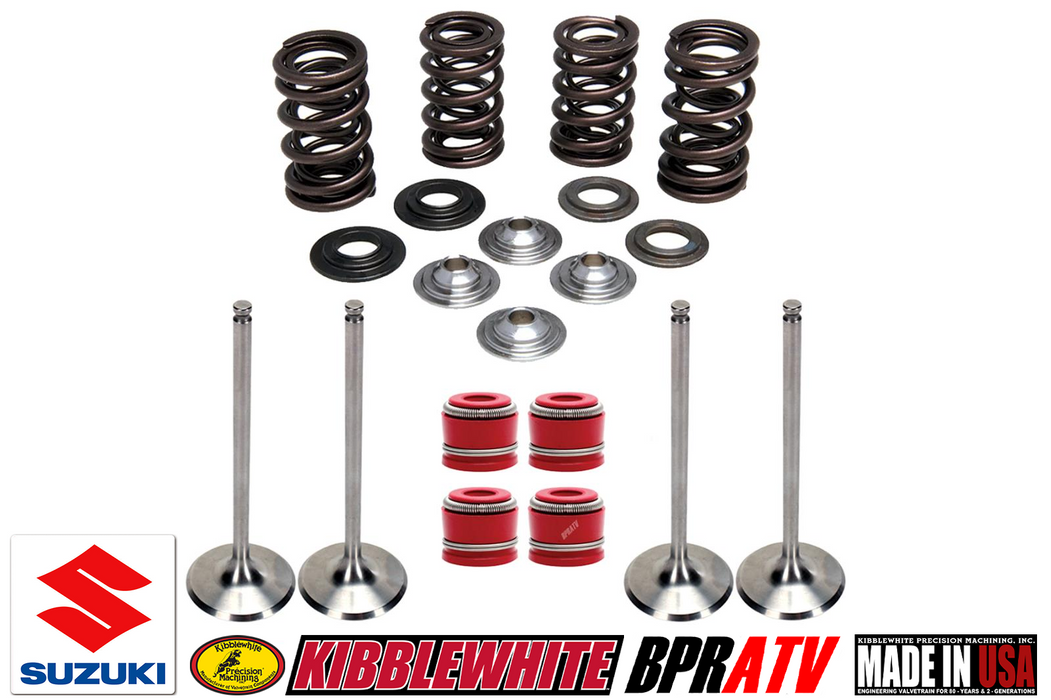 Suzuki RMZ250 RM-Z 250 Kibblewhite Intake Exhaust Valves RED Seals Ti Spring Kit