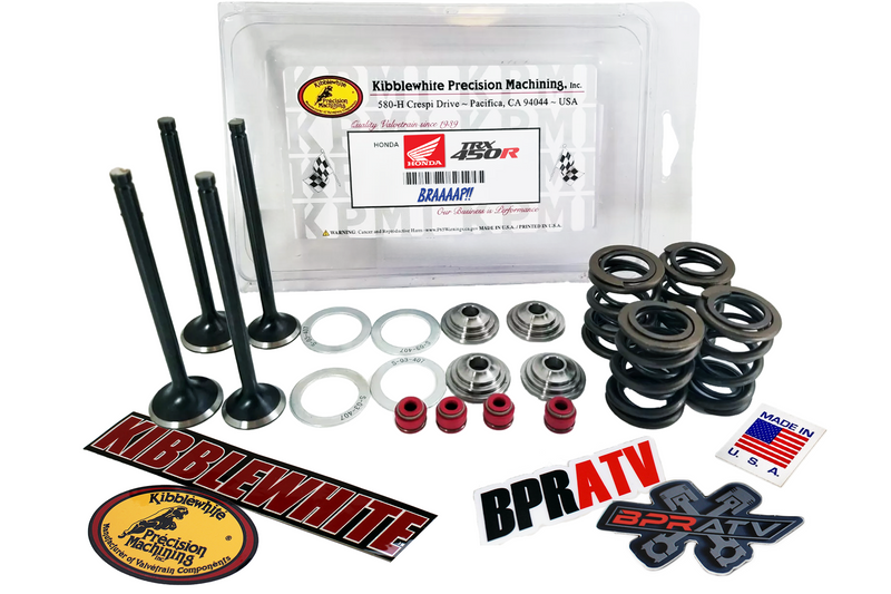 04-05 Honda TRX450R Kibblewhite Valves Springs Wiseco Piston Top End Rebuild Kit