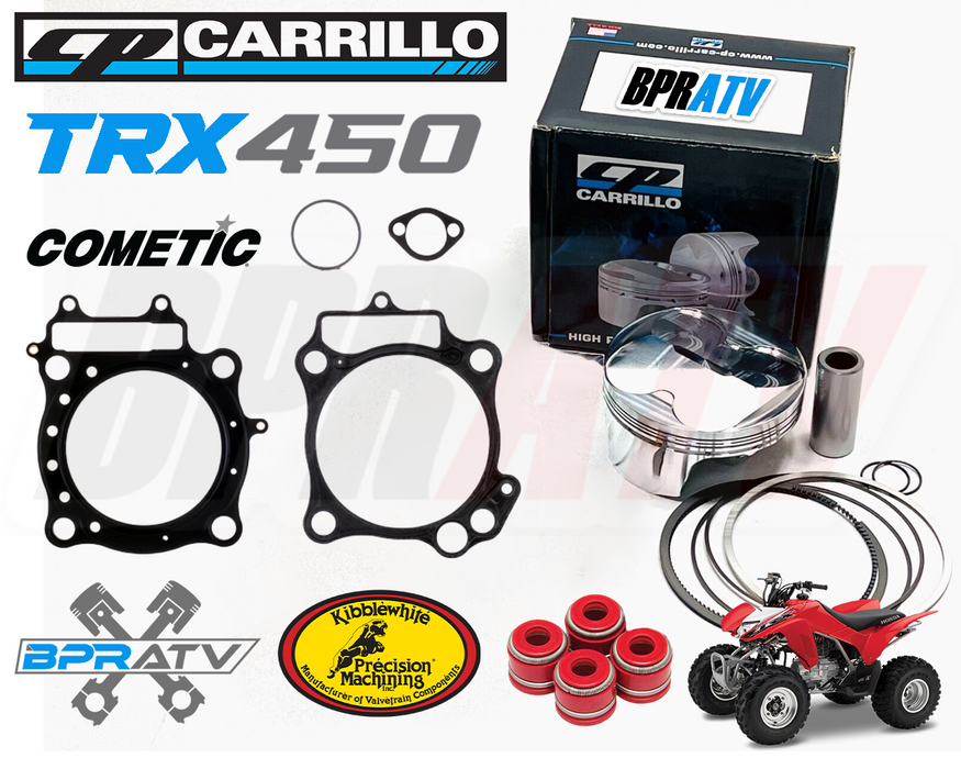 06+ TRX450R TRX 450R 96mm 96 13.5:1 Stock Bore CP Race Piston Cometic Gaskets