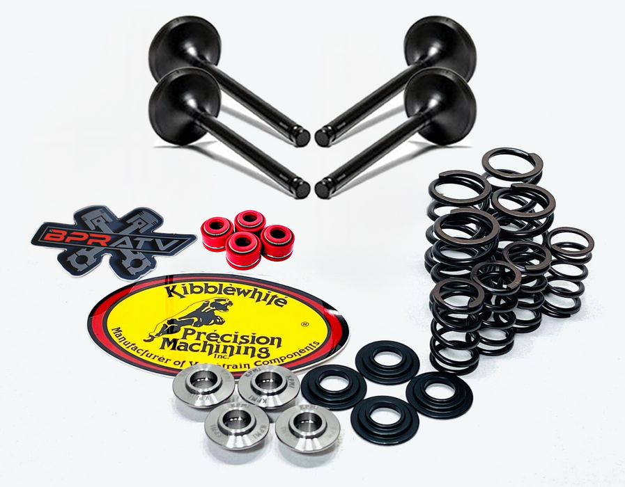 04-05 TRX450R TRX 450R Kibblewhite Valve Set Titanium Spring Kit RED Viton Seals