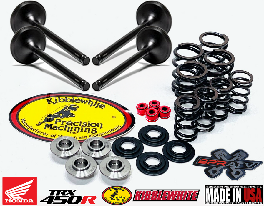 04 05 Honda TRX450R TRX 450R Kibblewhite Intake Exhaust Valves Springs RED Seals