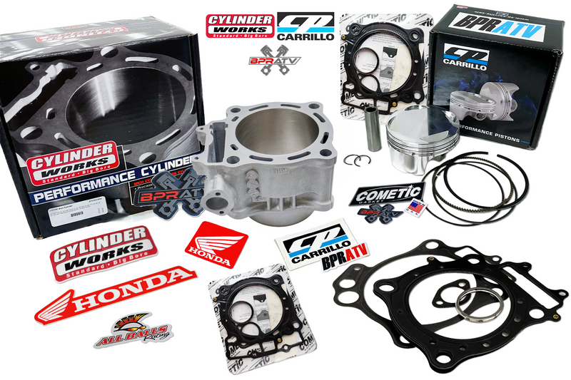 06+ TRX450R TRX 450R 99mm Big Bore 480 12.5 3-Ring CP Piston Top End Rebuild Kit