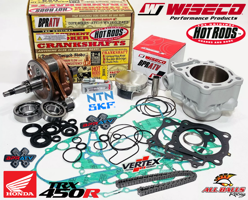 04 05 TRX450R TRX 450R Wiseco Piston Stock Bore Cylinder Crank Motor Rebuild Kit