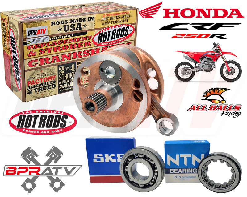 04-09 CRF250R CRF 250R Hot Rods +1.5mm Stroker Crankshaft & Crank Main Bearings