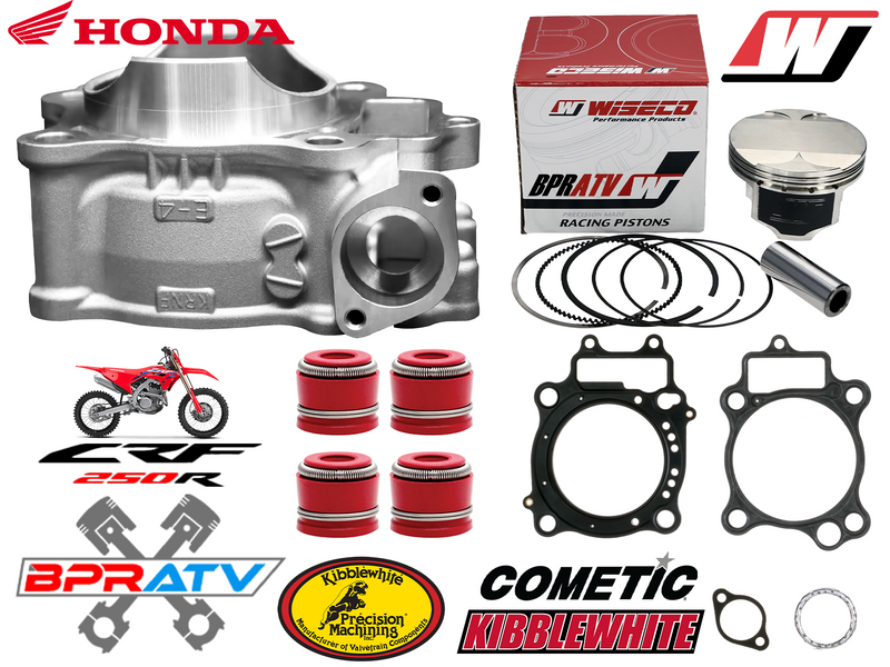 04-07 Honda CRF250R 250X 78mm Wiseco 13.5:1 Pump Gas Piston Top End Cylinder Kit