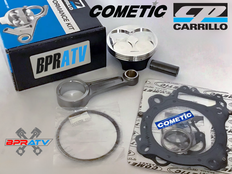 04-09 Kawasaki KX250F KX 250F 77mm CP RACE Piston Cometic Gaskets Carrillo Rod