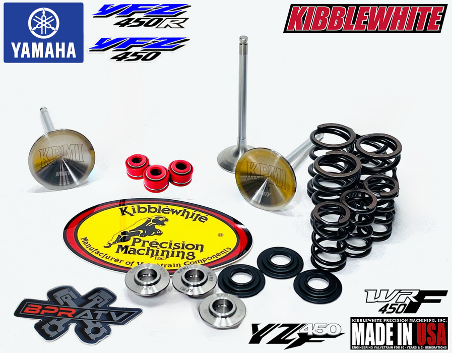 Yamaha YFZ450R YFZ 450R Kibblewhite Head Intake Valves Titanium Springs Seal Kit