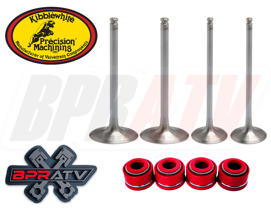 Yamaha WR450F WR 450F Stock Size Kibblewhite Intake Exhaust Valves RED Seals Kit