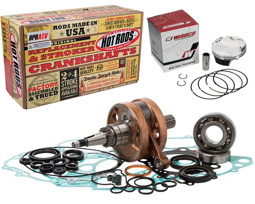 06-07 CRF250R CRF 250R Hotrods Wiseco Top Bottom End Rebuild Kit Piston Crank GK