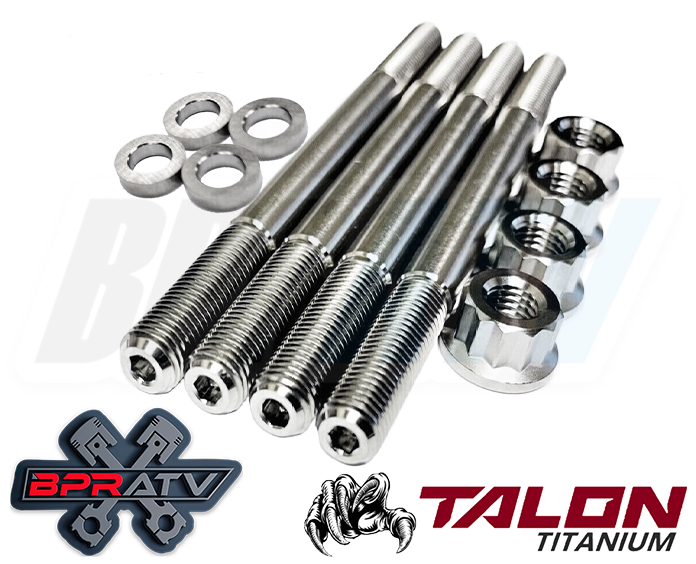 02-08 CRF450R CRF 450R TITANIUM Cylinder Bolts Cylinder Head Studs Stud Kit Nuts