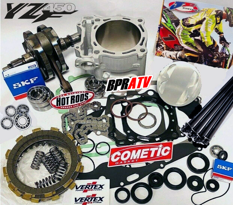 06-09 YZ450F YZ 450F 98mm +3 Big Bore Cylinder Piston Complete Motor Rebuild Kit