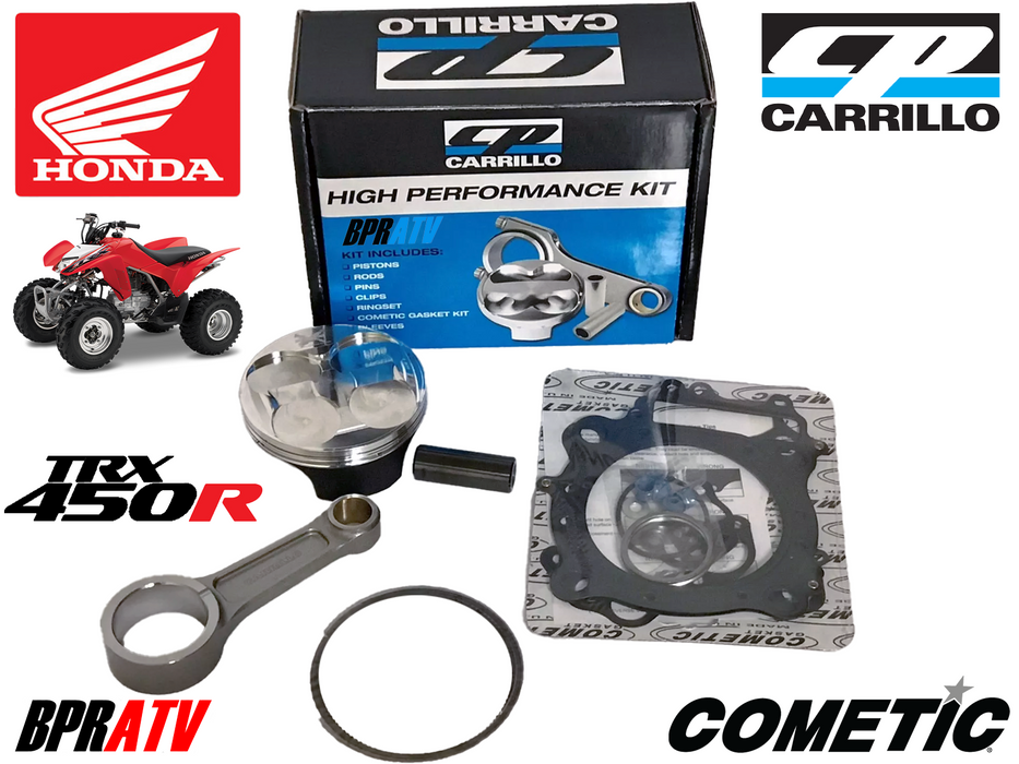 CP Carrillo 14:1 Race Piston Kit Connecting Rod for 06-14 Honda TRX450R TRX450ER