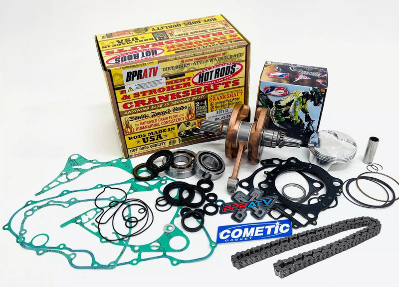 06+ Honda TRX450R TRX 450R Hot Rods Crank 96mm JE Piston Cometic MLS Rebuild Kit