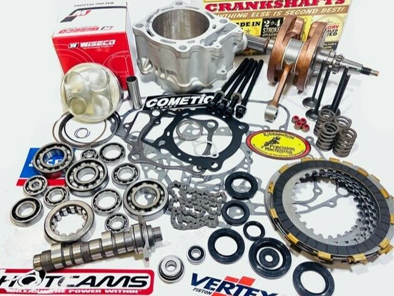 06+ TRX 450R 450ER Complete Motor Engine Rebuild Hot Cams Valves Stock Bore Kit!