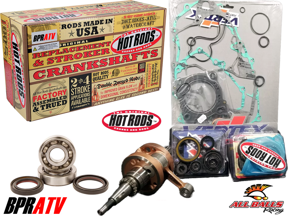 06+ Honda TRX450R TRX 450R Hot Rods Crank 96mm CP 13.5 Piston Gasket Rebuild Kit