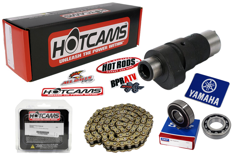 2007+ Raptor YFM 350 Hotcams Camshaft Stage 2 Two Hot Cams Bearings Timing Chain