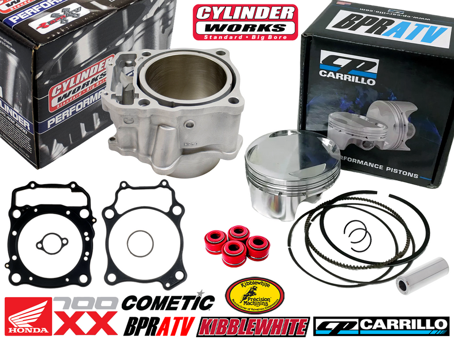 Honda TRX 700XX Stock Bore Cylinder CP Piston Cometic Gasket Top End Rebuild Kit