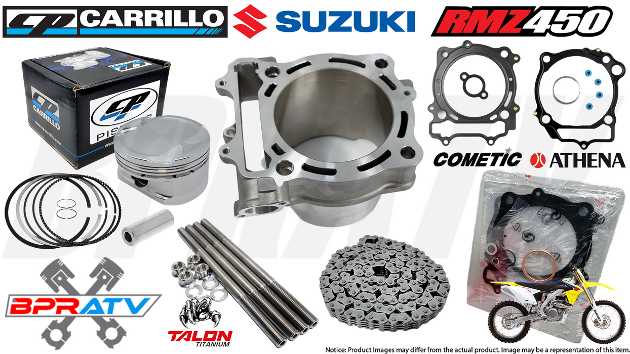 08-24 Suzuki RMZ450 RMZ 450 13:1 CP Piston 96mm Stock Bore Cylinder Top End Kit