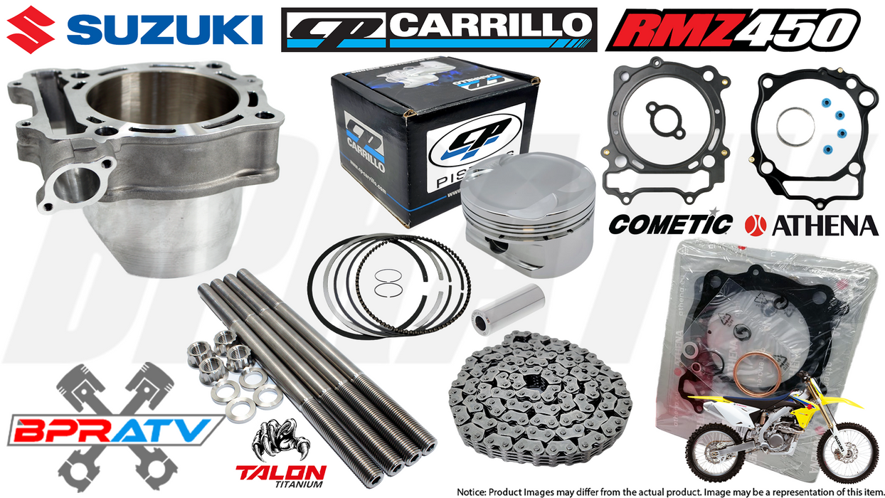 08-24 Suzuki RMZ450 RMZ 450 13:1 CP Piston 96mm Stock Bore Cylinder Top End Kit