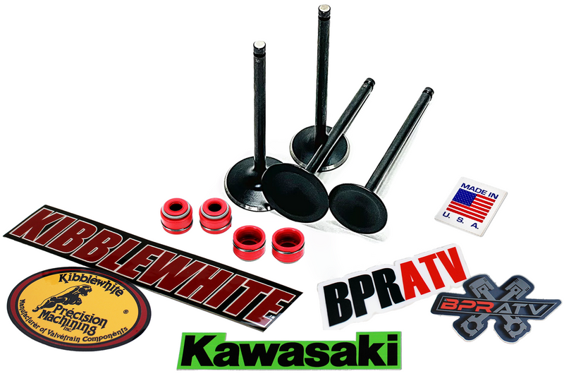 Kawasaki KLX450R '08-20 Kibblewhite Black Diamond Valves + KPMI Red Viton Seals