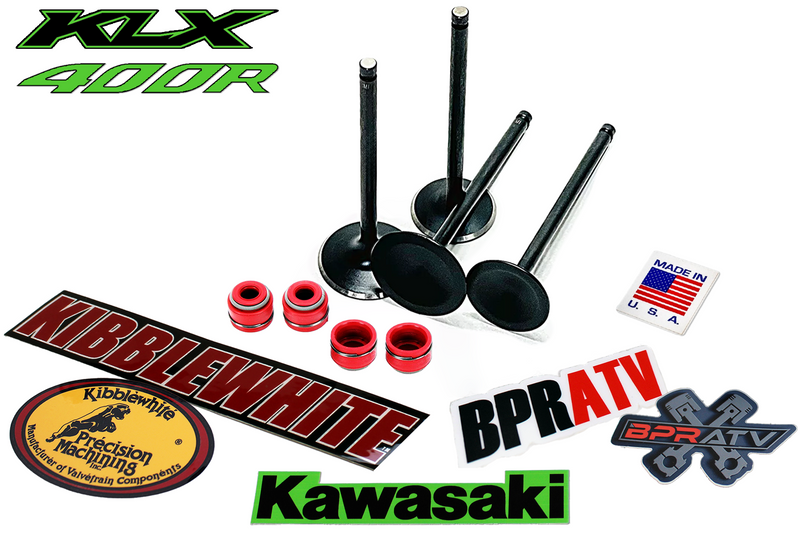 Kawasaki KLX450R '08-20 Kibblewhite Black Diamond Valves + KPMI Red Viton Seals