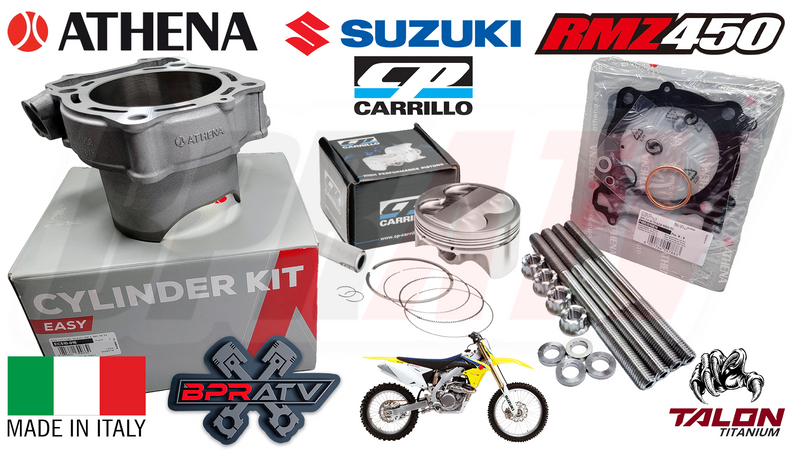 08+ RMZ450 RMZ 450 RM-Z 450 Athena Stock Bore Cylinder Wiseco Piston Rebuild Kit
