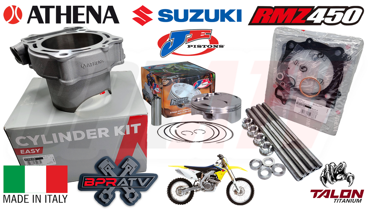 15-24 RMZ 450 ATHENA 100mm Big Bore Cylinder OEM Crank JE CP Piston Rebuild Kit