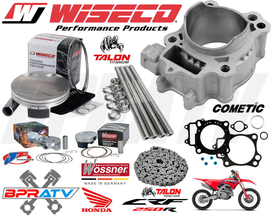 10-17 CRF250R CRF 250R Stock Bore Cylinder 76.8 Rebuilt Top End Rebuild Redo Kit