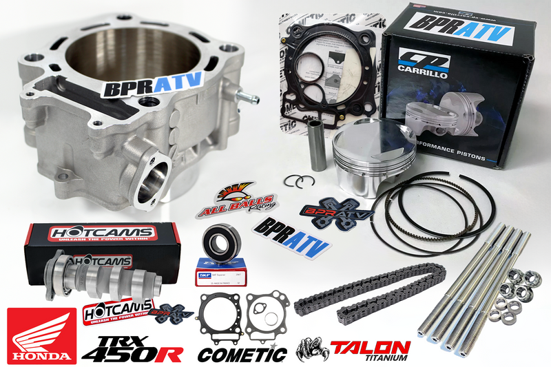04 05 TRX450R TRX 450R 94mm CP Piston Cylinder Cometic Stage 2 Hot Cams Stud Kit