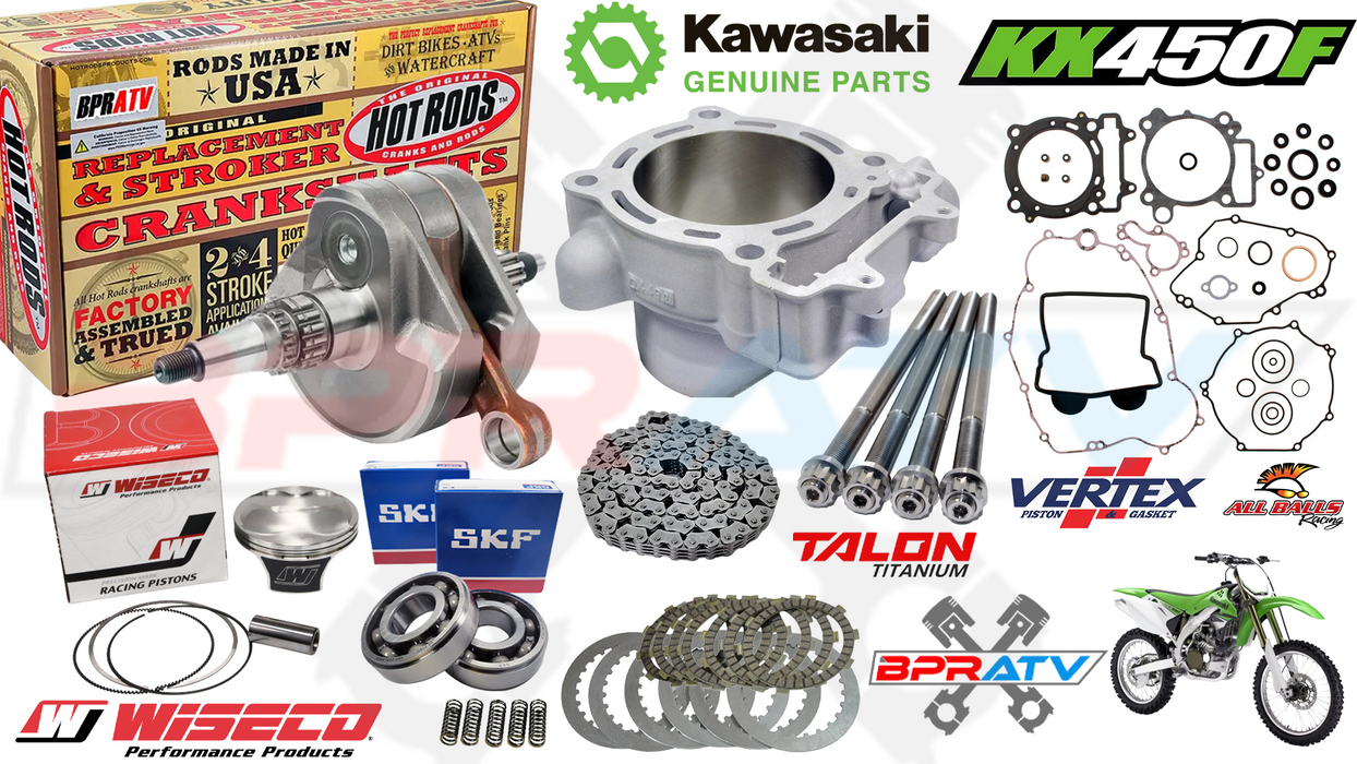 2006 KX450F KX 450F OEM CYLINDER Complete Top + Bottom Motor Engine Rebuild Kit