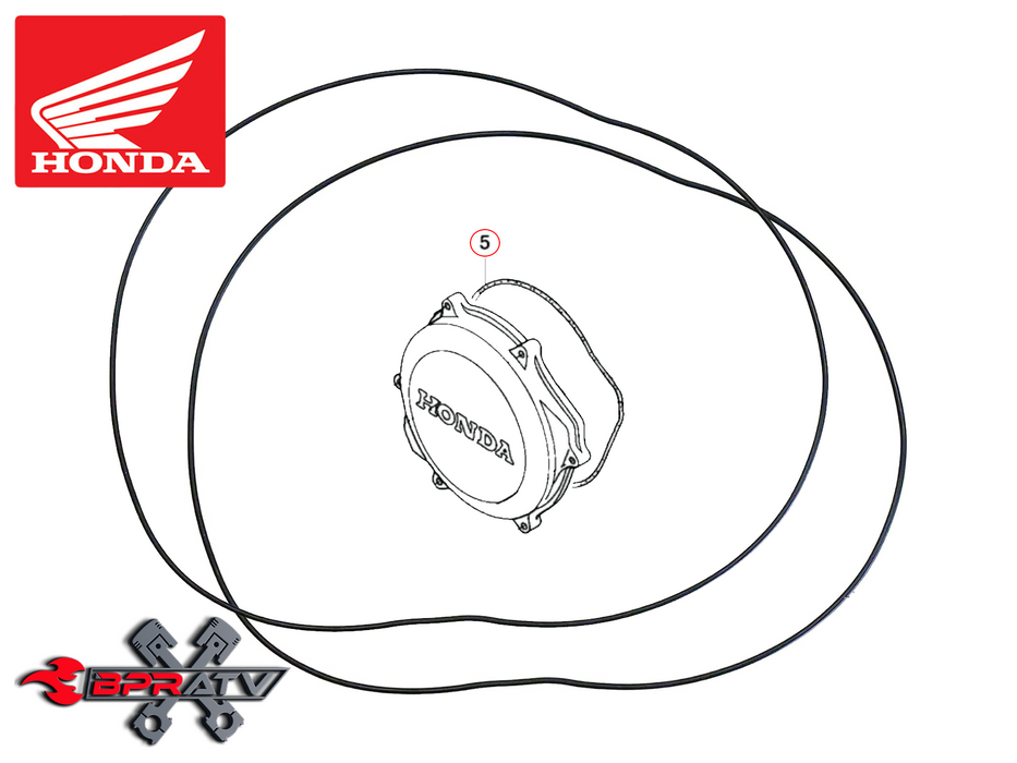 Honda TRX450R TRX CRF 450R Hinson Racing Billet BILLETPROOF Clutch Cover Gasket