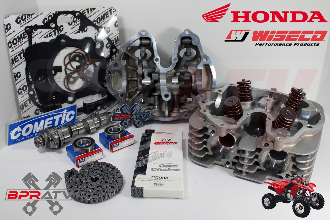 Honda TRX400EX Assembled Cylinder Head Stage 2 Hot Cams WISECO Chain Cometic Kit