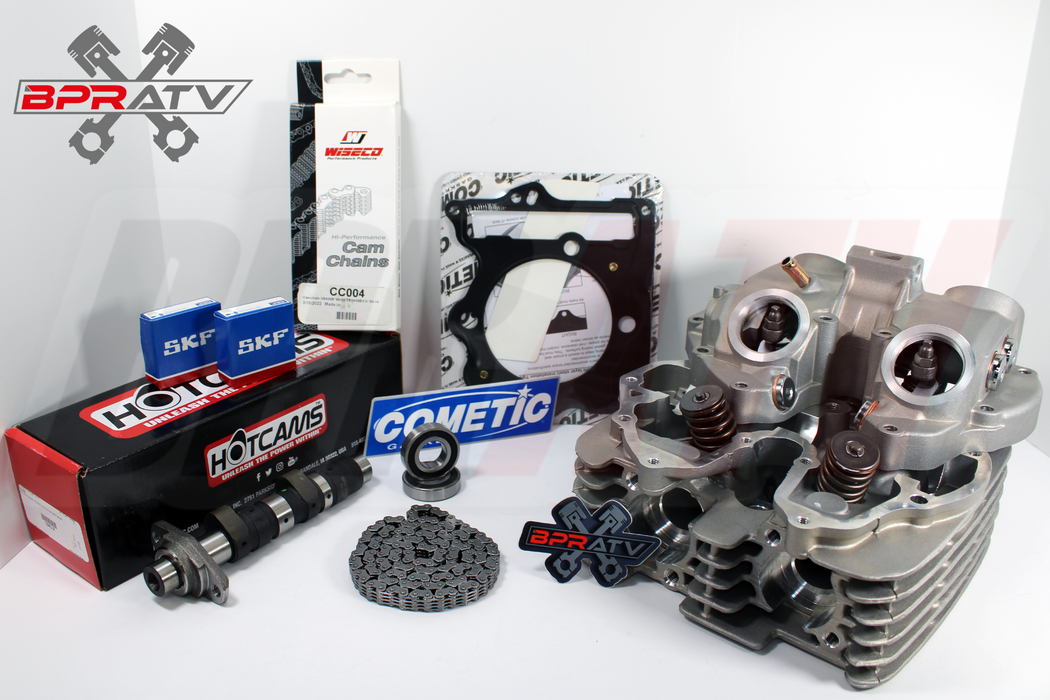 400EX 400X XR400R Cylinder Head Stage 2 Hot Cams WISECO Chain Stock Cometic Kit