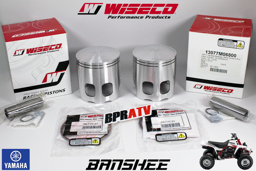 Banshee Wiseco 68mm Replacement Piston Set For Athena S4C06800001A/1B/1C Pistons