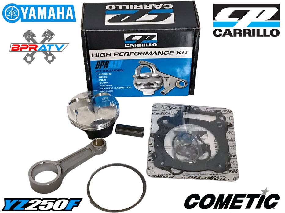 Yamaha YFZ450R YFZ 450R 14:1 CP CARRILLO RACE Piston Kit CP Rod & Cometic Gasket