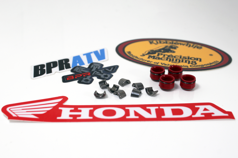 TRX400EX XR400 400X Honda Valve Keepers Cotters with Kibblewhite Red Viton Seals