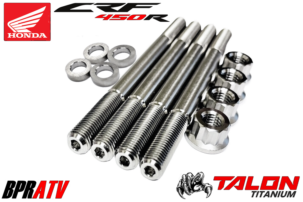 19+ Honda CRF450RW CRF 450RWE TITANIUM Cylinder Bolts Head Stud Kit Studs & Nuts