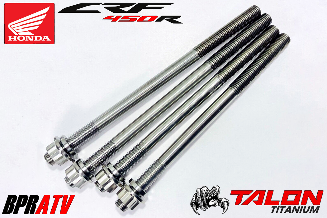 17+ Honda CRF450RX CRF 450RX TITANIUM Cylinder Bolts Head Stud Kit Ti Studs Nuts